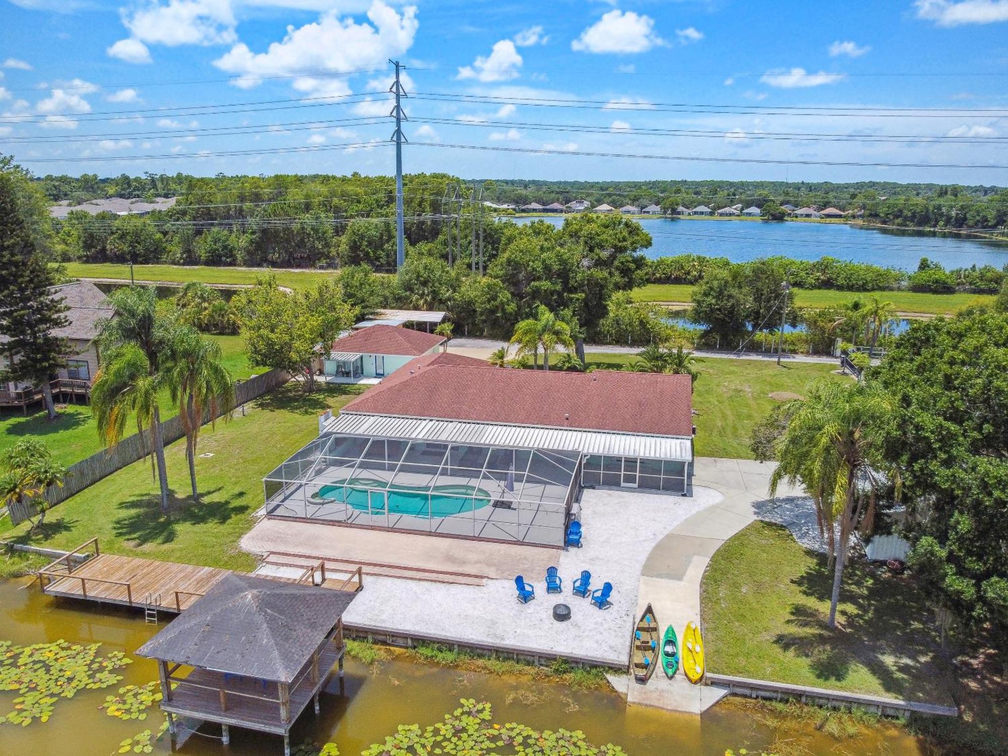 Lake House Westchase Area. Heated Pool Waterfront! Tampa Kültér fotó